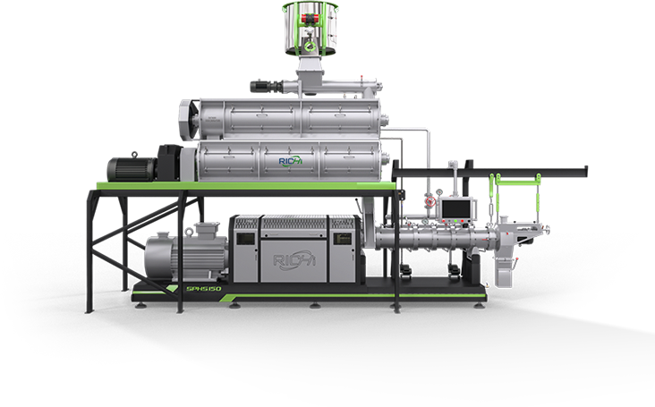 twin screw fish feed extruder